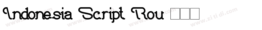 Indonesia Script Rou字体转换